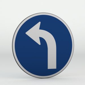 Dopravní značka C2c | Přikázaný směr jízdy vlevo