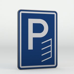 Dopravní značka IP11b | Parkoviště kolmé nebo šikmé stání
