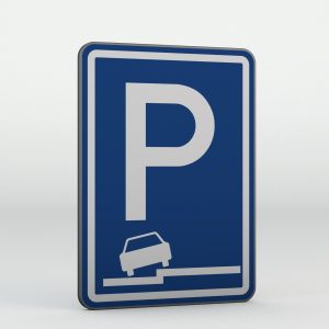 Dopravní značka IP11g | Parkoviště částečné stání na chodníku podélné