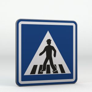 Dopravní značka IP6 | Přechod pro chodce