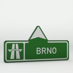 Dopravní značka IS1a | Směrová tabule pro příjezd k dálnici