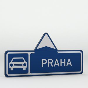 Dopravní značka IS2a | Směrová tabule pro příjezd k silnici pro motorová vozidla