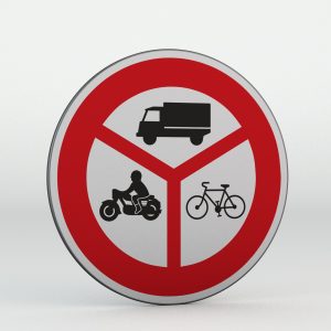 Dopravní značka B12 | Zákaz vjezdu vyznačených vozidel