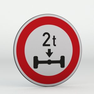 Dopravní značka B14 | Zákaz vjezdu vozidel, jejichž okamžitá hmotnost připadající na nápravu přesahuje vyznačenou mez