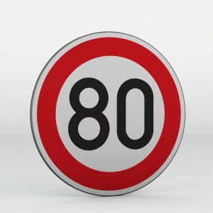 Dopravní značka B20a | Nejvyšší dovolená rychlost