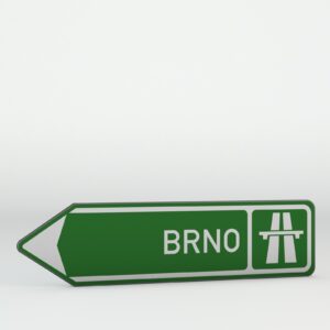 Dopravní značka IS1b | Směrová tabule pro příjezd k dálnici
