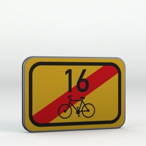 Dopravní značka IS21d |  Konec cyklistické trasy