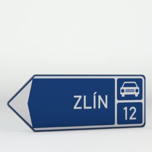 Dopravní značka IS2e | Směrová tabule před nájezdem na silnici pro motorová vozidla