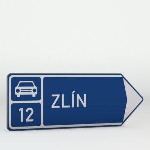 Dopravní značka IS2f | Směrová tabule před nájezdem na silnici pro motorová vozidla
